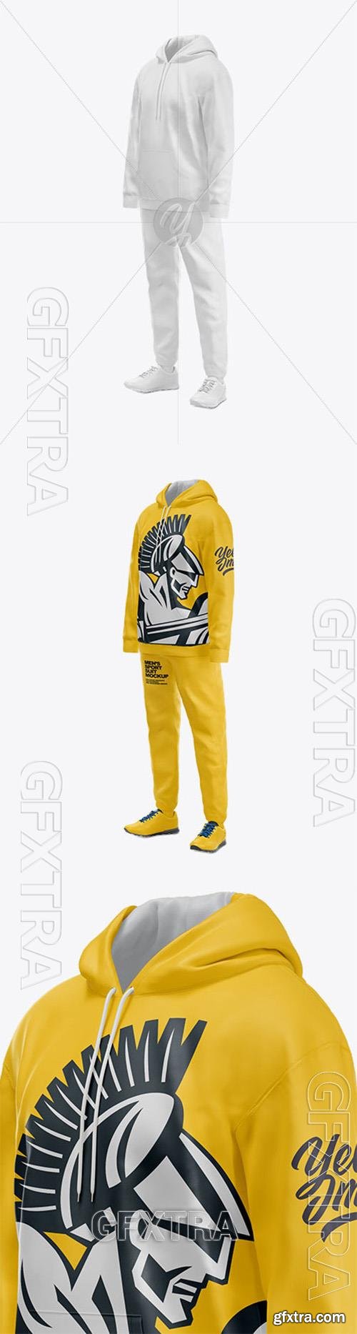 Mens Sport Suit Mockup Half Side View 75804