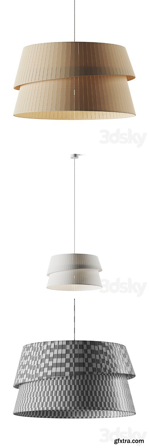 3dsky Pro - Nyralondon French Fabric Chandelier