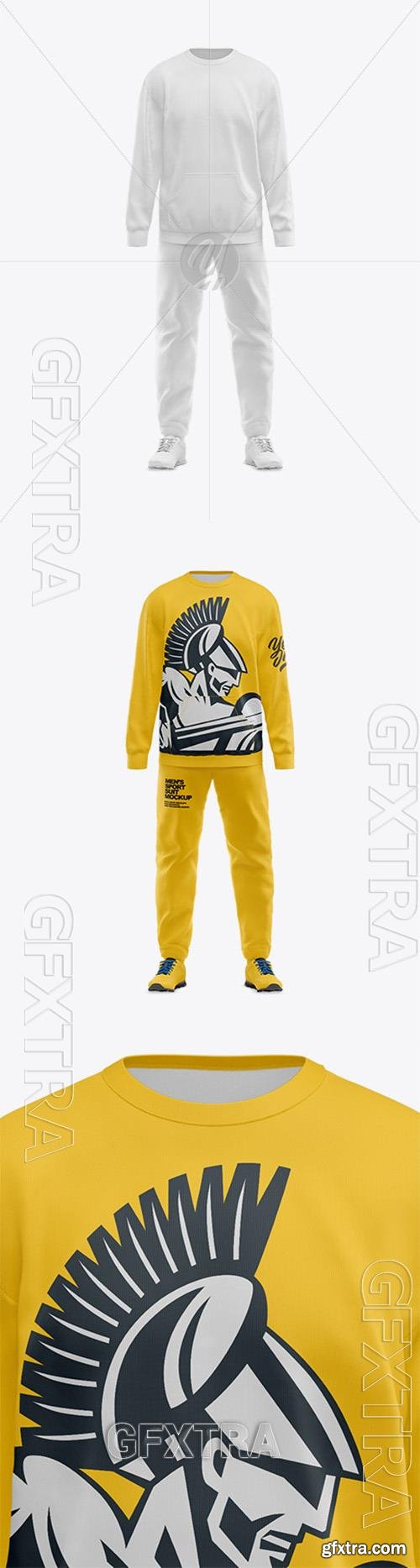 Mens Sport Suit Mockup - Front View 75674