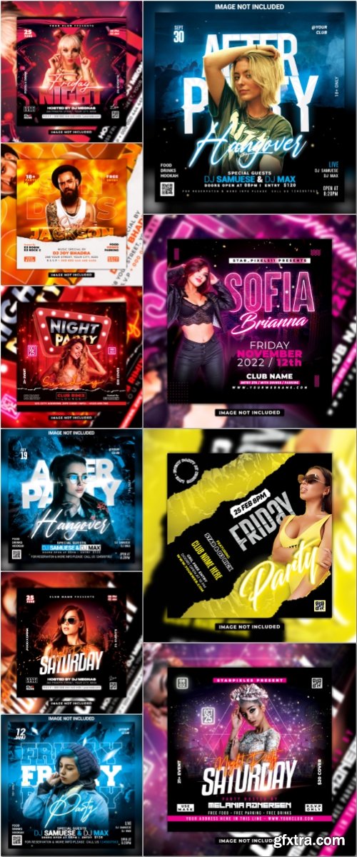 Flyer template in psd vol 52