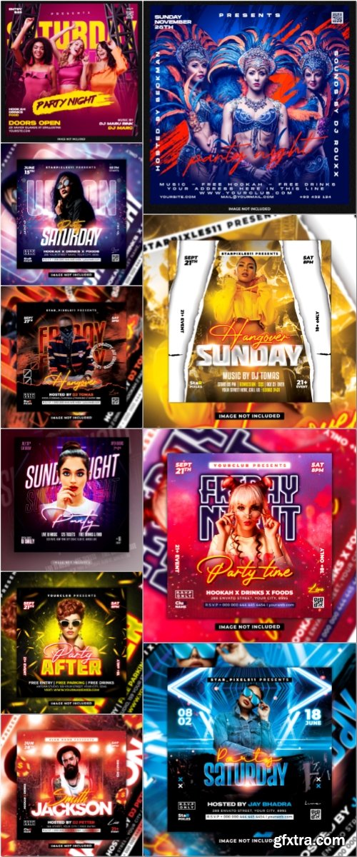 Flyer template in psd vol 51