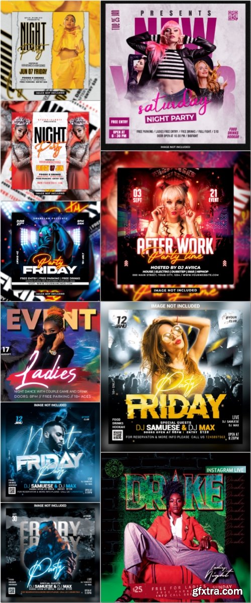 Flyer template in psd vol 54