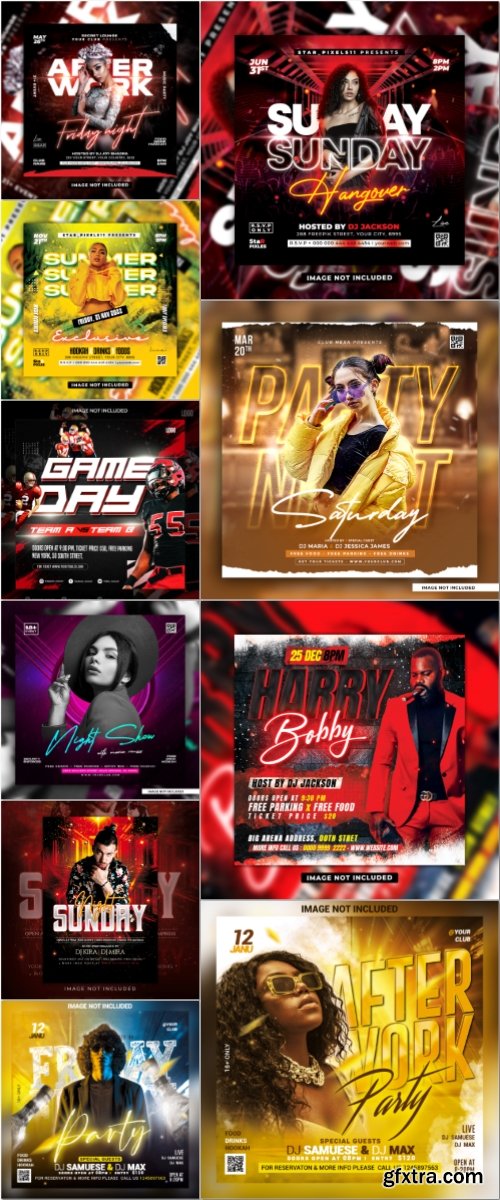 Flyer template in psd vol 55