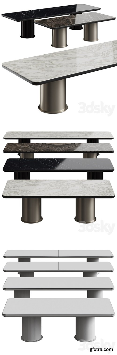 3dsky Pro - Minotti Brady Dining