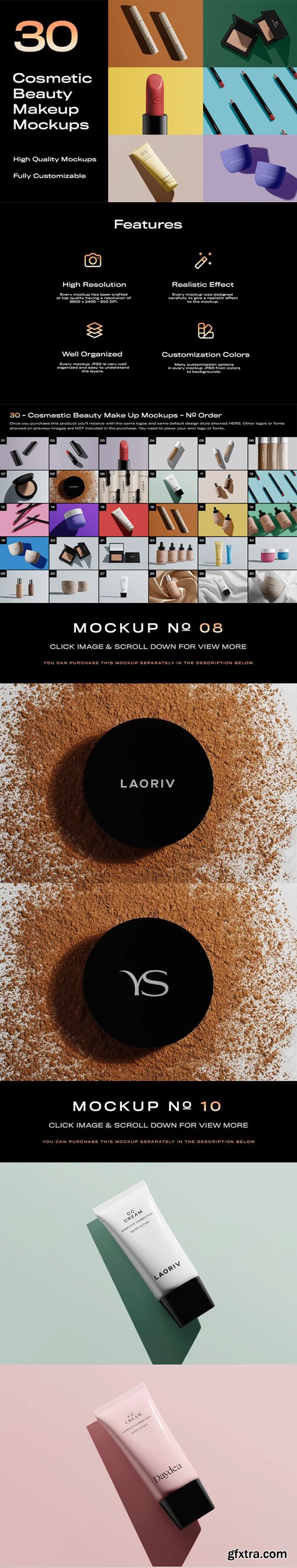 Asylab - 30 Cosmetic Beauty Makeup Mockups - V1 Asylab - 30 Cosmetic Beauty Makeup Mockups - V1