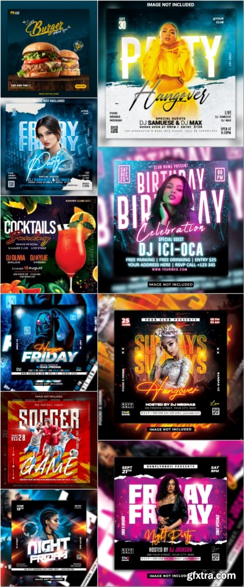 Flyer template in psd vol 57