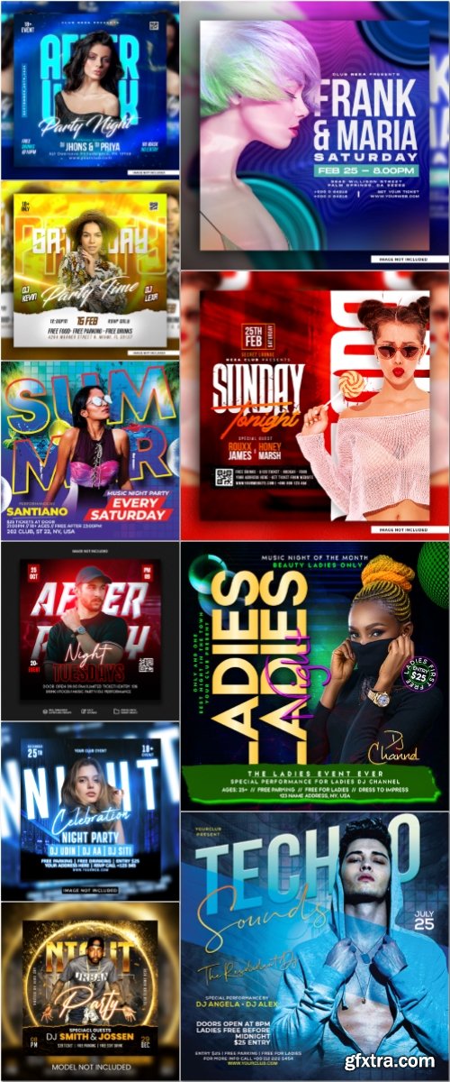 Flyer template in psd vol 58