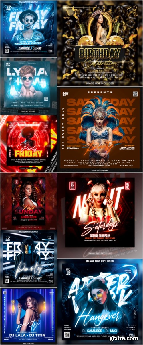 Flyer template in psd vol 60