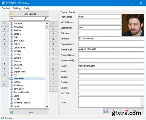 VovSoft VCF Editor 1.6