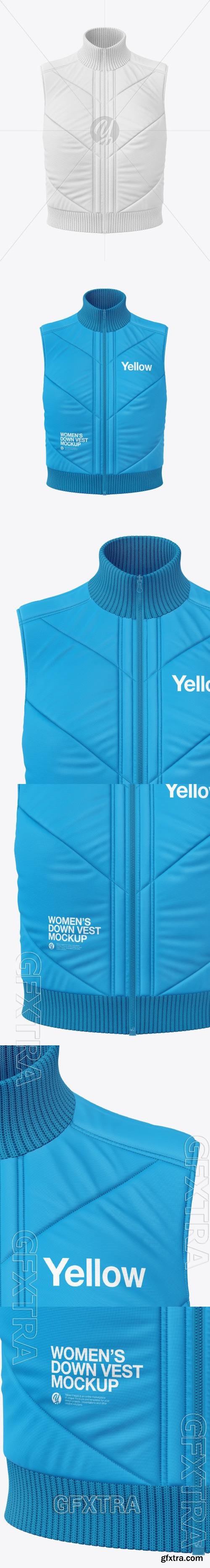 Womens Down Vest Mockup 66203
