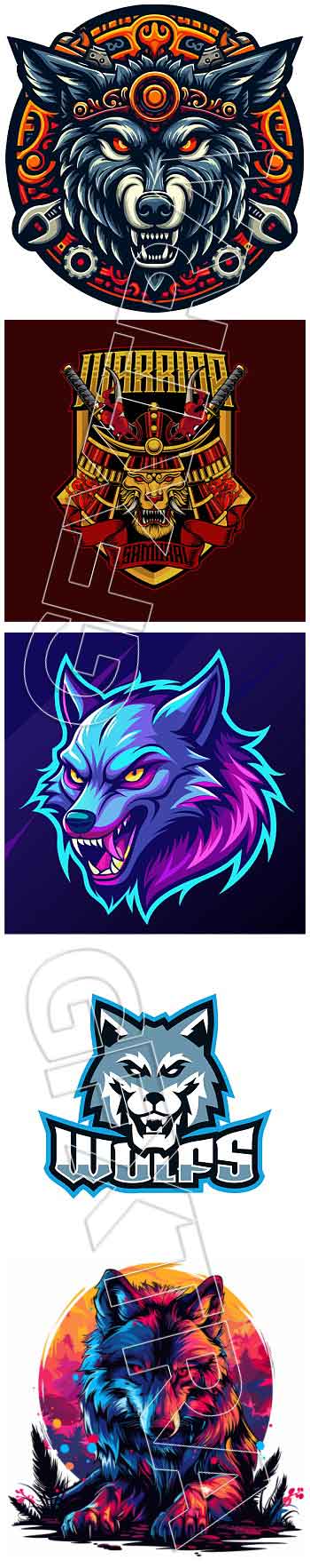 Wolf Vectors 127 AI&amp;SVG ARTWORKS!