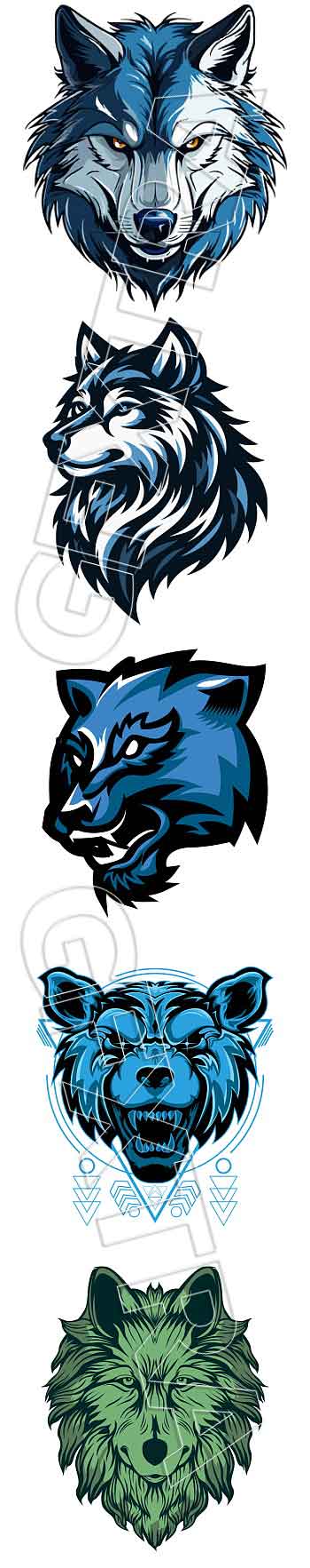 Wolf Vectors 127 AI&amp;SVG ARTWORKS!