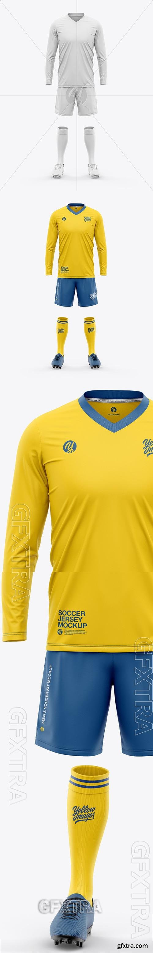 Mens LS Full Soccer Kit - Front View 65999