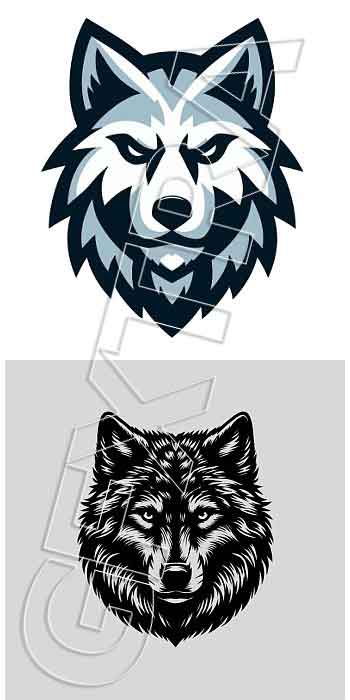 Wolf Vectors 127 AI&SVG ARTWORKS!