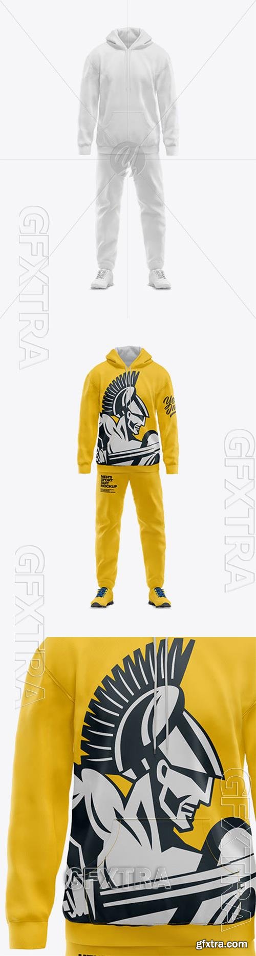 Mens Sport Suit Mockup - Front View 74365