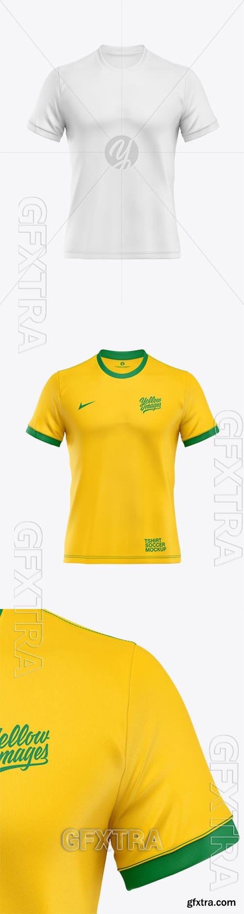 Soccer T-shirt Mockup - Front View 64972