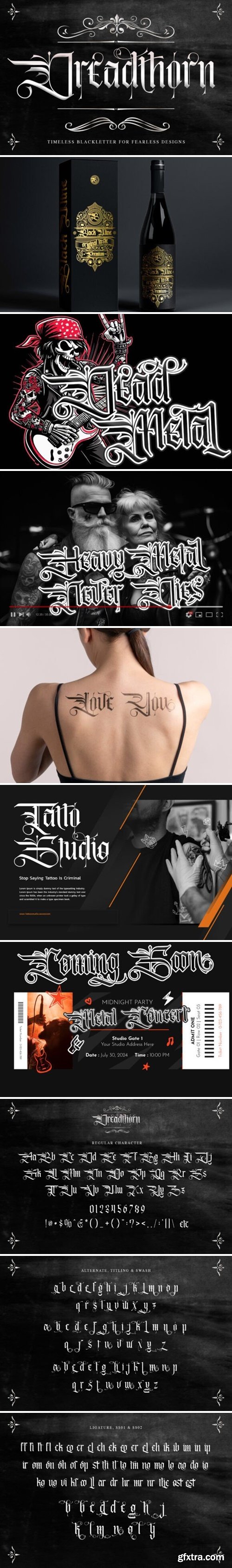 CM - Dreadthorn Font 290875629