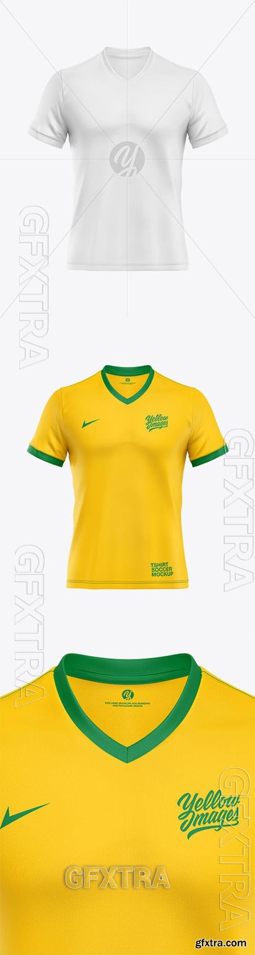 Soccer T-shirt Mockup - Front View 64055