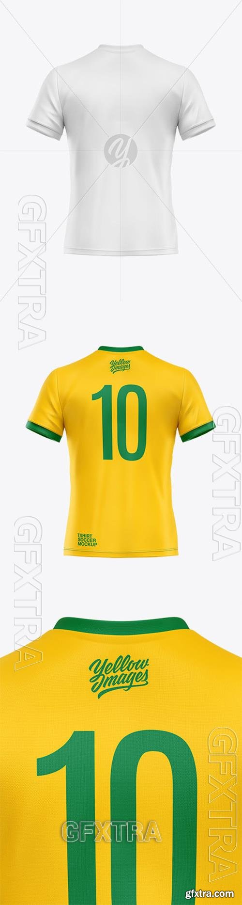 Soccer T-shirt Mockup - Back View 65015 Soccer T-shirt Mockup - Back View 65015