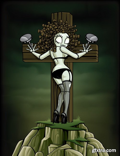 T-Shirt Skull Designs IV, 11xEPS