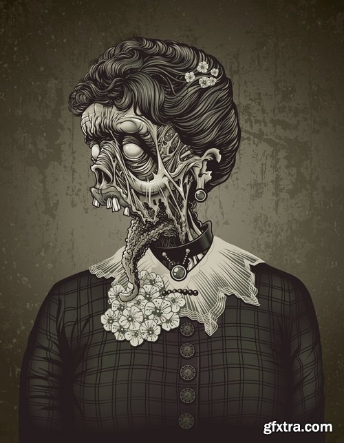 T-Shirt Skull Designs IV, 11xEPS