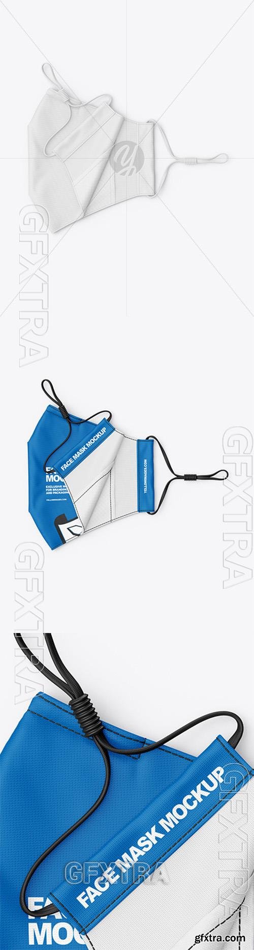 Folded Face Mask Mockup 74066 Folded Face Mask Mockup 74066