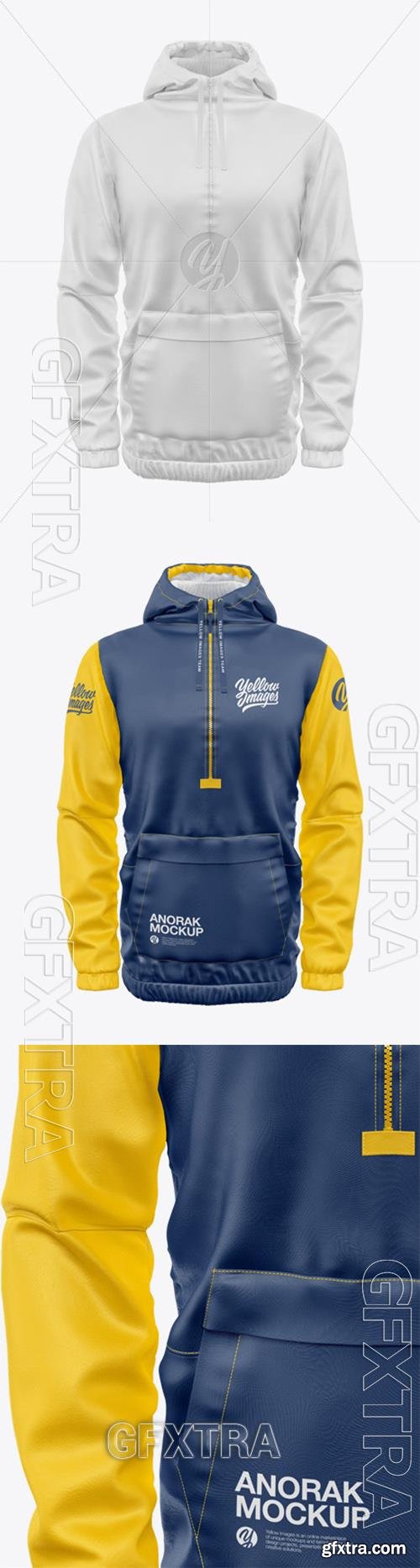 Anorak Mockup - Front View 74804 Anorak Mockup - Front View 74804