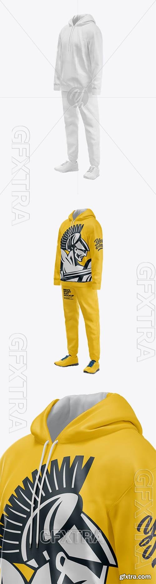 Mens Sport Suit Mockup Half Side View 74674