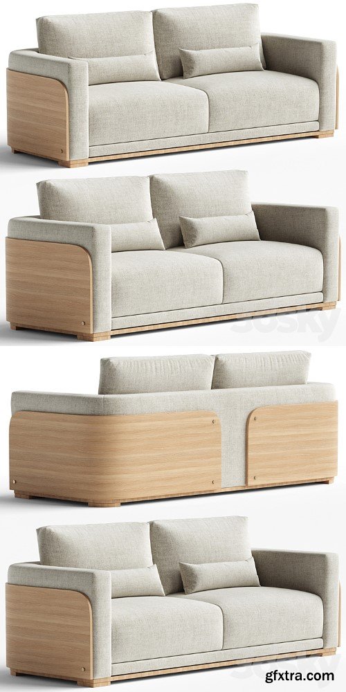 3dsky Pro - Galapagos Wooden Frame Sofa