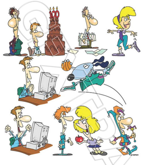 TOONADAY - FUNNY CARTOONS VOLUME 1, 366xEPS