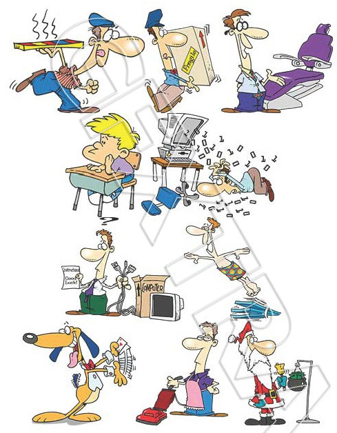 TOONADAY - FUNNY CARTOONS VOLUME 1, 366xEPS