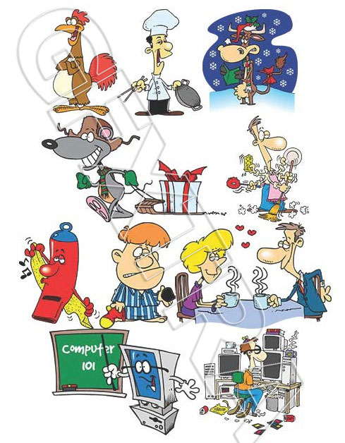 TOONADAY - FUNNY CARTOONS VOLUME 1, 366xEPS