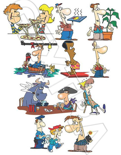 TOONADAY - FUNNY CARTOONS VOLUME 1, 366xEPS