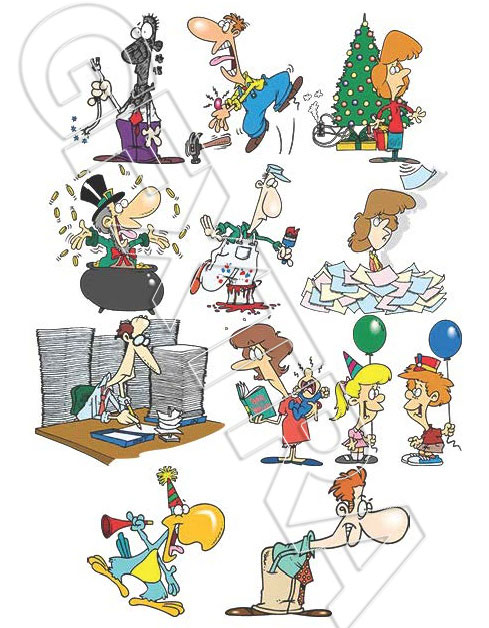 TOONADAY - FUNNY CARTOONS VOLUME 1, 366xEPS