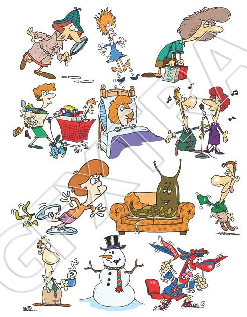 TOONADAY - FUNNY CARTOONS VOLUME 1, 366xEPS