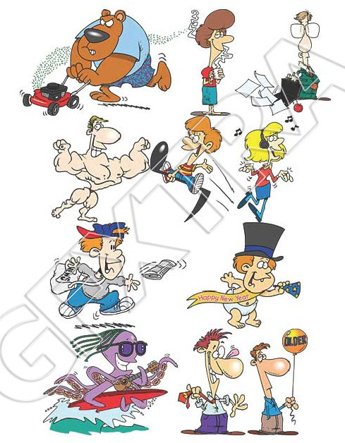 TOONADAY - FUNNY CARTOONS VOLUME 1, 366xEPS