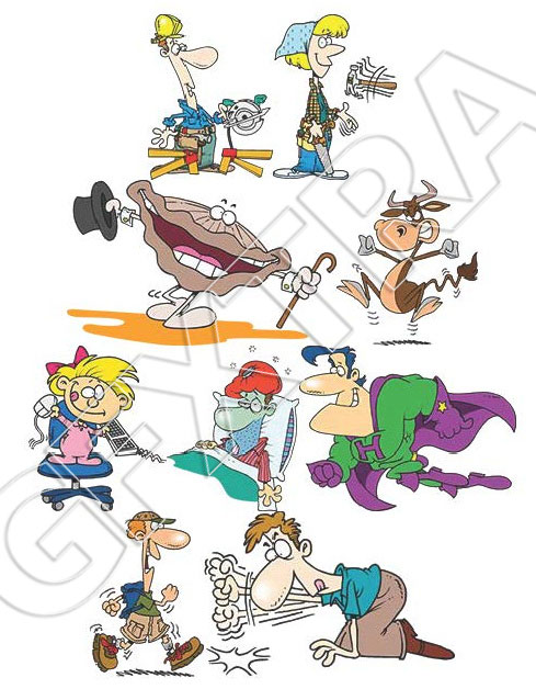 TOONADAY - FUNNY CARTOONS VOLUME 1, 366xEPS