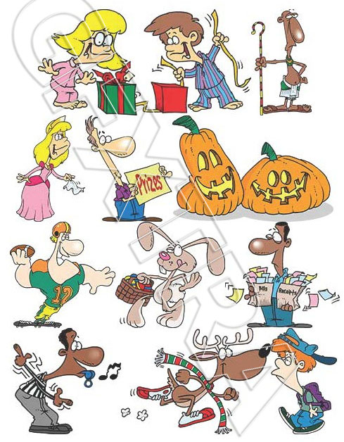 TOONADAY - FUNNY CARTOONS VOLUME 1, 366xEPS