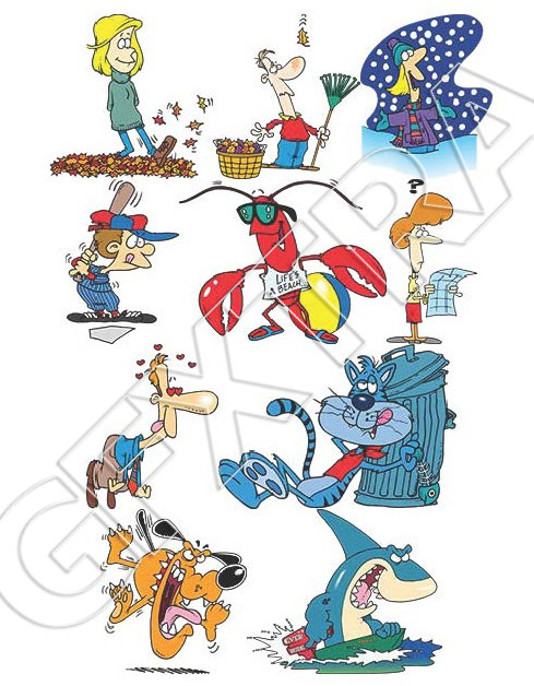 TOONADAY - FUNNY CARTOONS VOLUME 1, 366xEPS