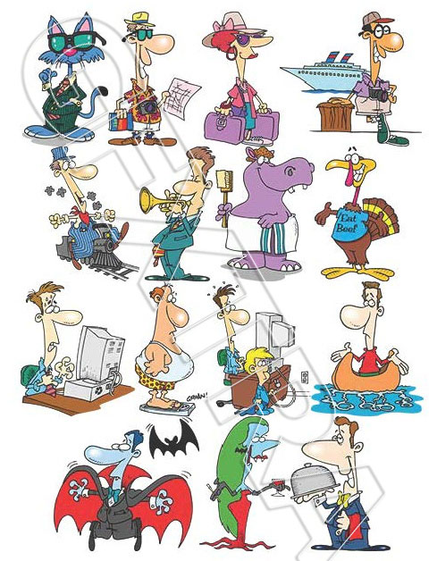 TOONADAY - FUNNY CARTOONS VOLUME 1, 366xEPS