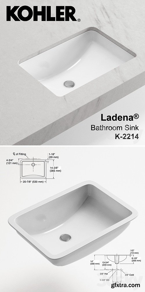 3dsky Pro - KOHLER Ladena Sink