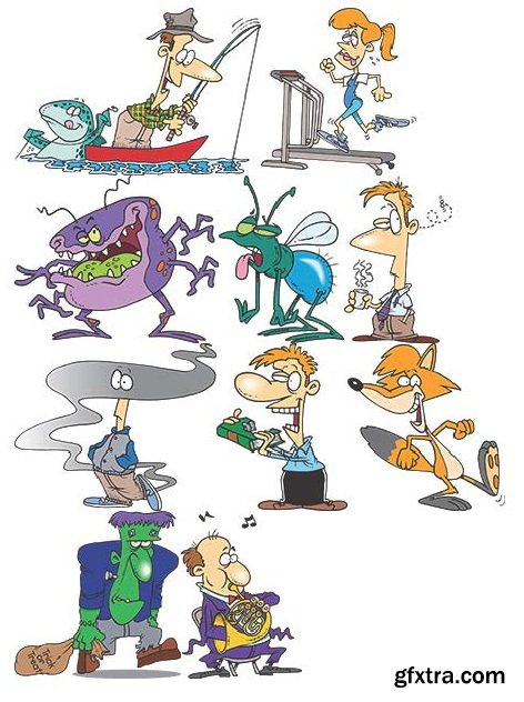 TOONADAY - FUNNY CARTOONS VOLUME 2, 371xEPS