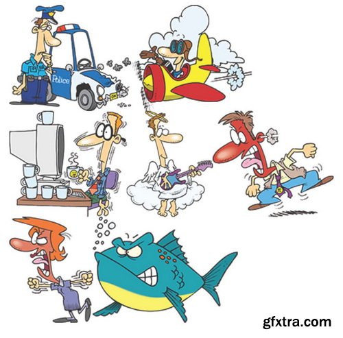 TOONADAY - FUNNY CARTOONS VOLUME 2, 371xEPS