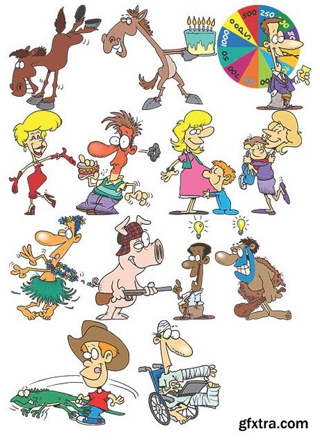 TOONADAY - FUNNY CARTOONS VOLUME 2, 371xEPS