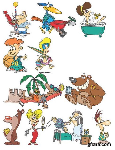 TOONADAY - FUNNY CARTOONS VOLUME 2, 371xEPS