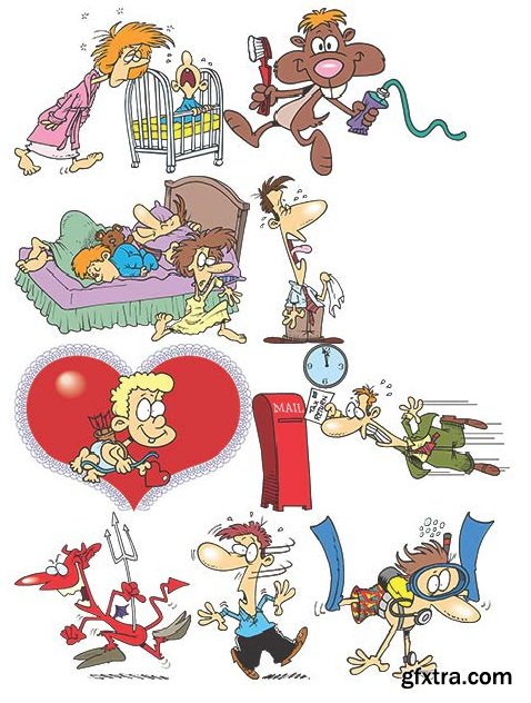 TOONADAY - FUNNY CARTOONS VOLUME 2, 371xEPS