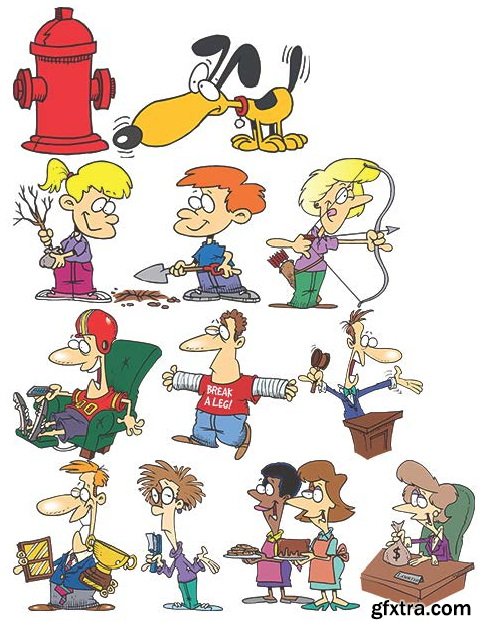 TOONADAY - FUNNY CARTOONS VOLUME 2, 371xEPS