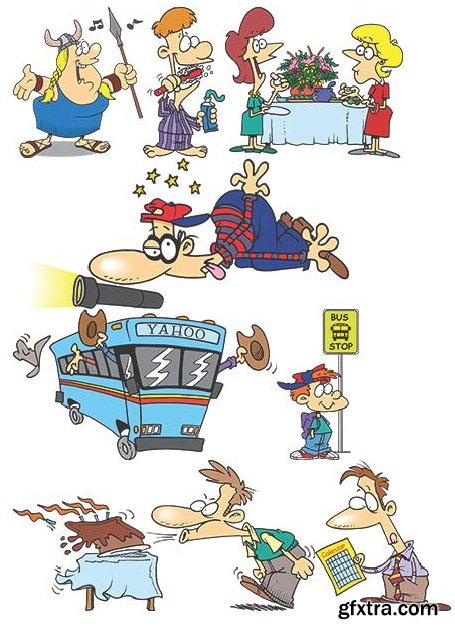 TOONADAY - FUNNY CARTOONS VOLUME 2, 371xEPS