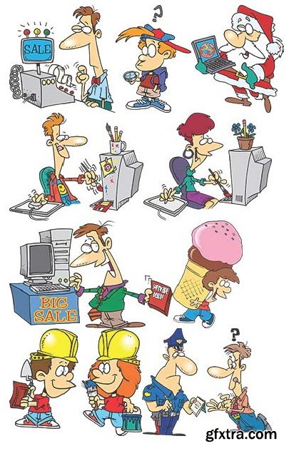 TOONADAY - FUNNY CARTOONS VOLUME 2, 371xEPS