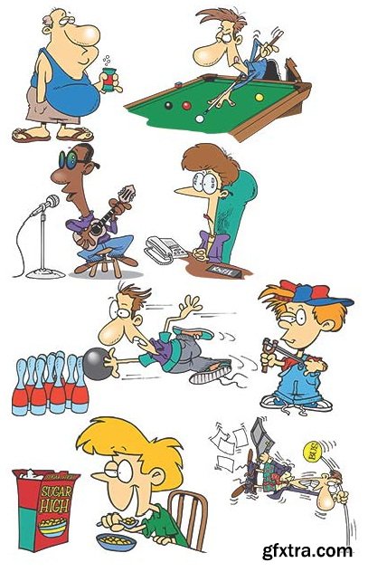 TOONADAY - FUNNY CARTOONS VOLUME 2, 371xEPS